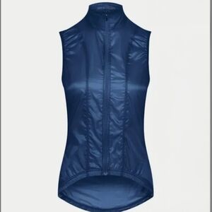 Café du Cycliste Petra Gilet Cycling Vest Windproof Womens Peacock Blue Small